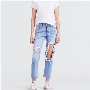 Levi’s Premium 501 High Rise Cropped Jeans